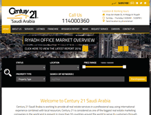 Tablet Screenshot of century21saudi.com